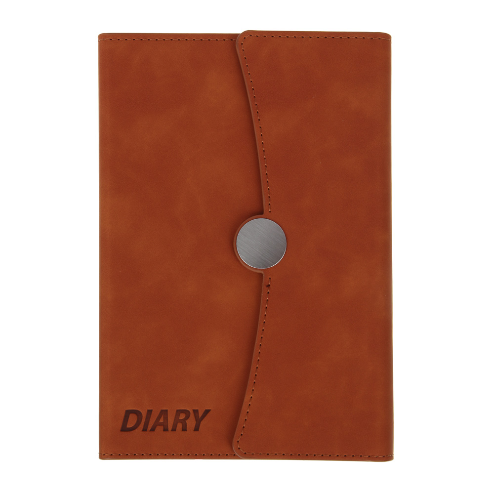 Ежедневник недатированный "ПРОВАНС" А5, 320 страниц, твердая обложка искусственная кожа, клапан, магнитная застежка, коричневый, арт.№ 572-248