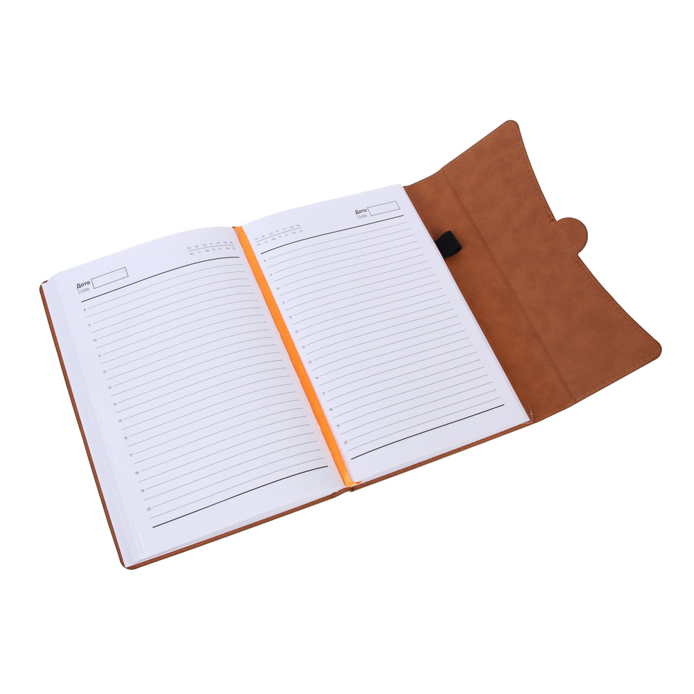 Ежедневник недатированный "ПРОВАНС" А5, 320 страниц, твердая обложка искусственная кожа, клапан, магнитная застежка, коричневый, арт.№ 572-248