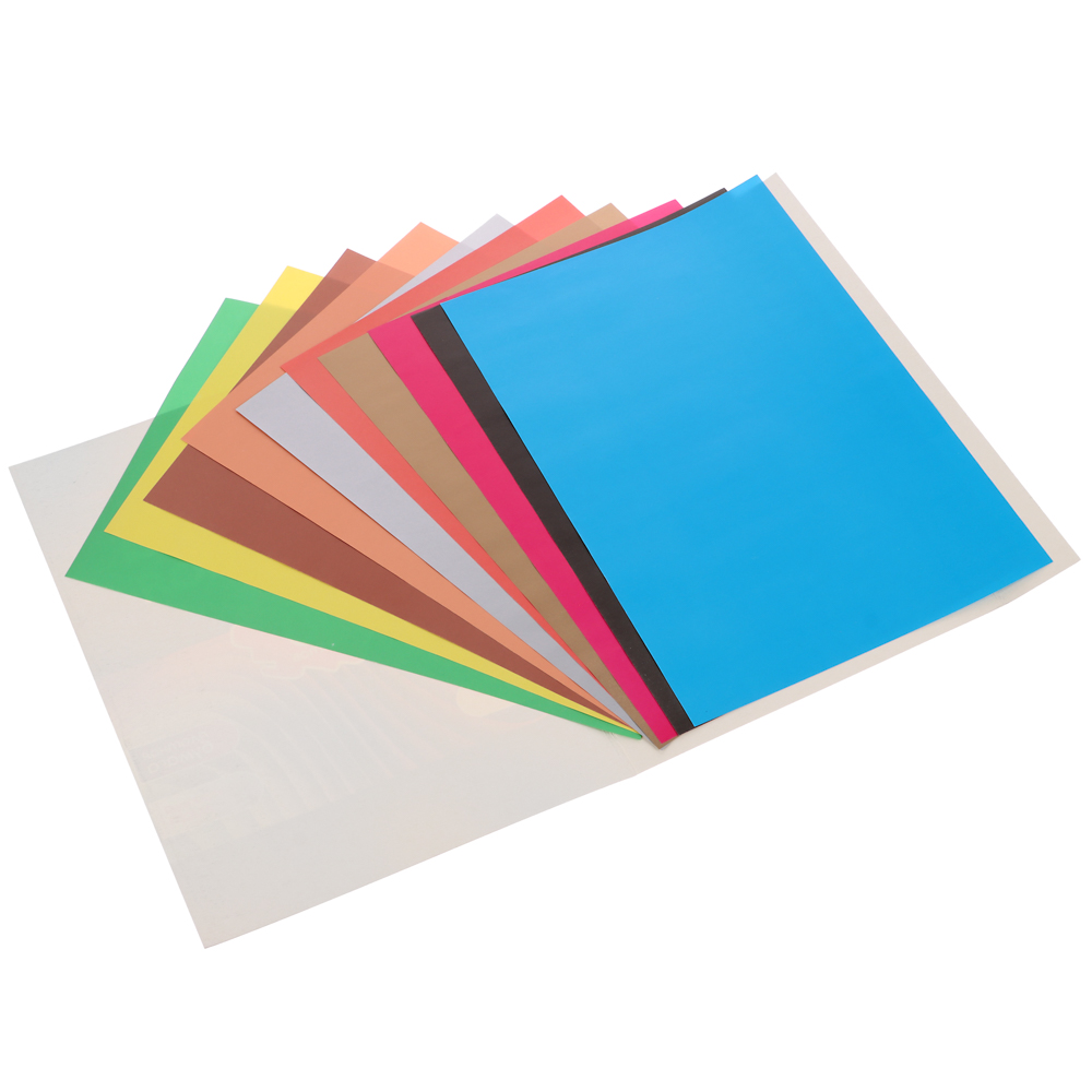 Бумага цветная ClipStudio "Альфа" мелов. бумага, 2-стор., 10 л., 19х27,5 см, 10 цв. вкл.золот. и серебряный, арт.№ 558-064