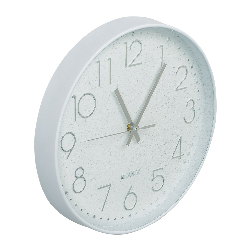 LADECOR CHRONO Часы настенные, пластик, 29,3x29,3x5 см, 1xAA, цвет белый, арт.№ 581-977