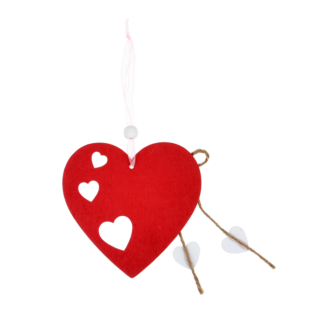 Декор - подвеска, сердце, 10x23 см, МДФ, арт.№ 597-259