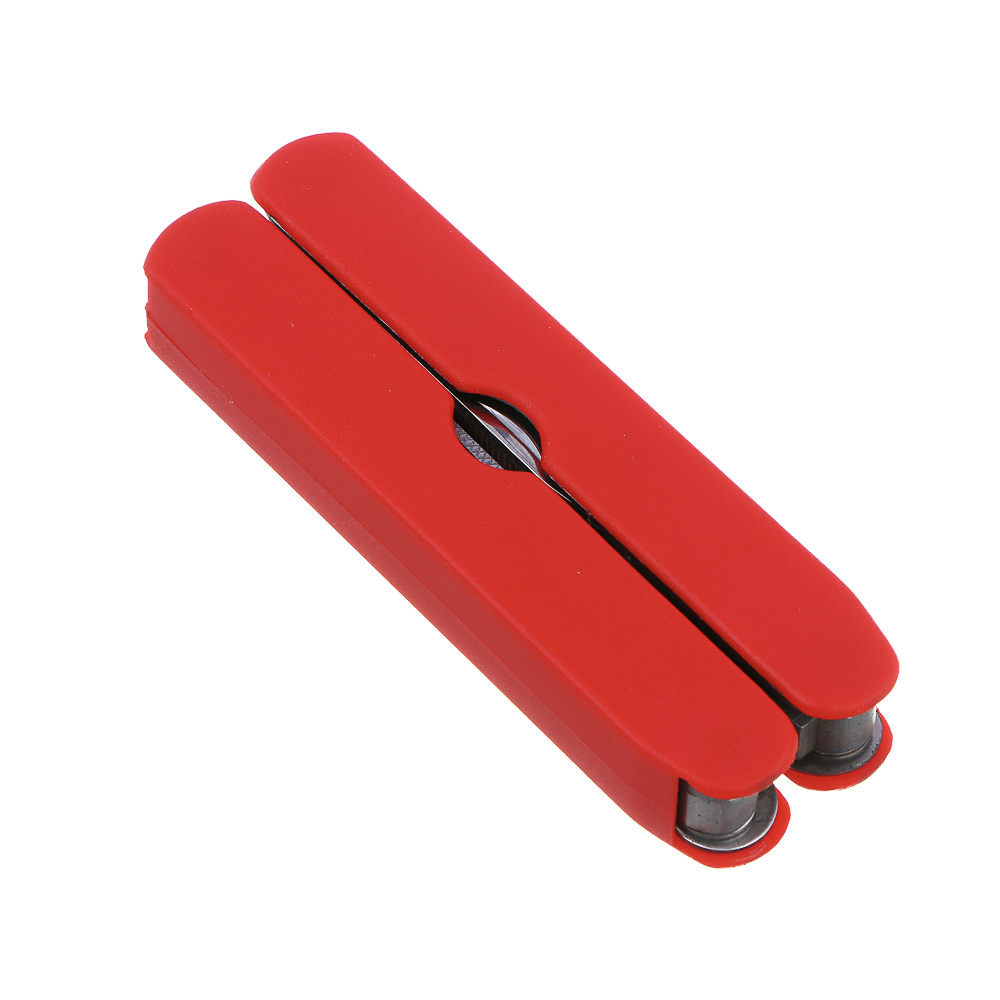 Мультитул многофункциональный тм ЕРМАК, 11 функций, нержавеющая сталь, 10 см, красн., арт.№ 070-048