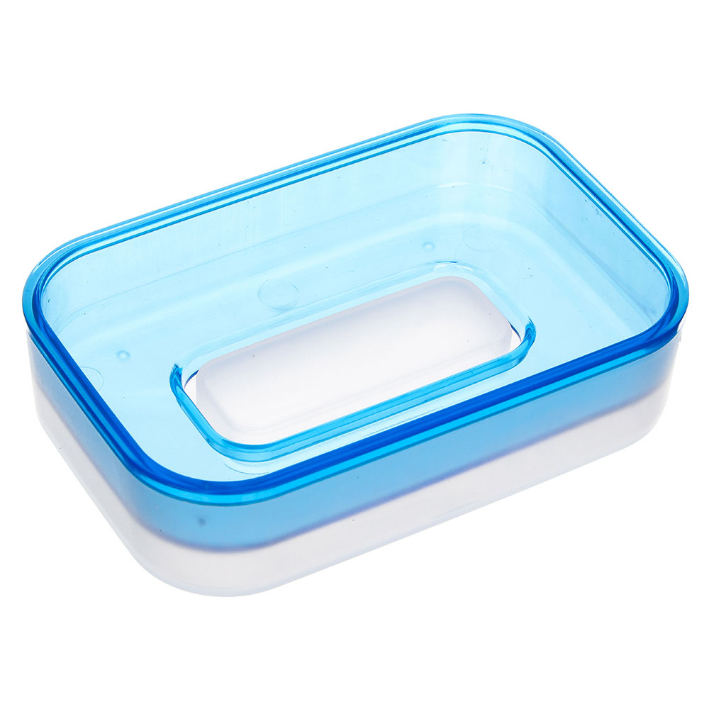 Мыльница с поддоном, тм VETTA, пластик, 11,5х7,6х2,7см, 3 цвета, арт.№ 463-224