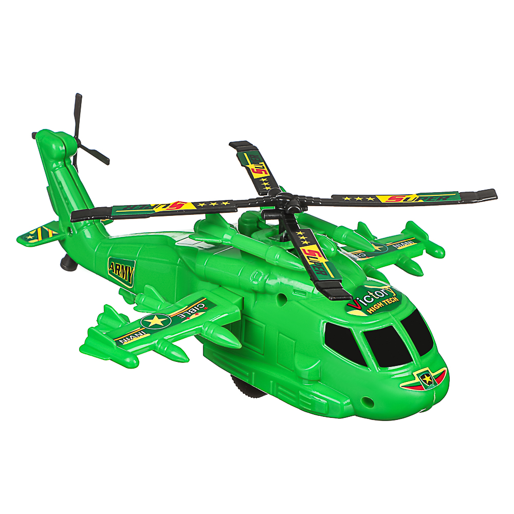 ИГРОЛЕНД Игрушка вертолет заводной, пластик, 16,4x24x8,5 см, 4 дизайна, для детей 3+, арт.№ 292-465