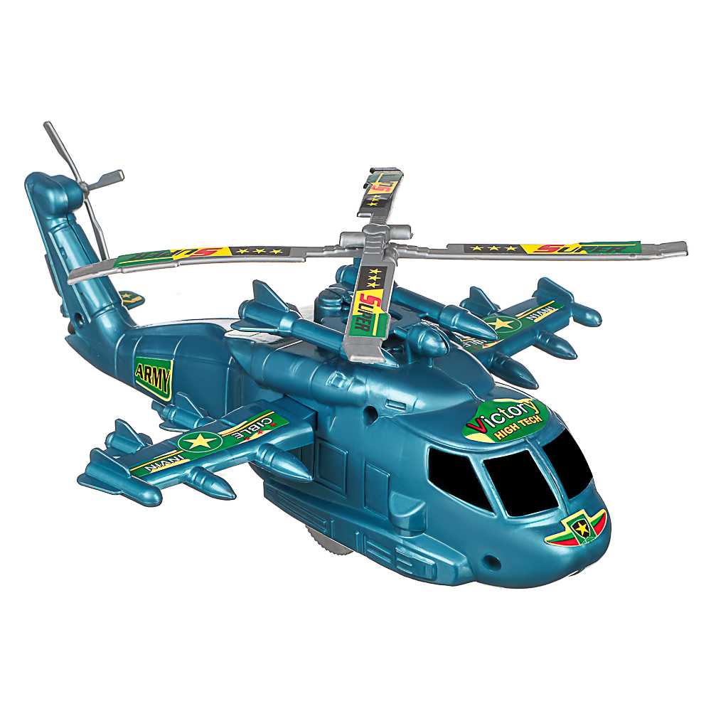 ИГРОЛЕНД Игрушка вертолет заводной, пластик, 16,4x24x8,5 см, 4 дизайна, для детей 3+, арт.№ 292-465