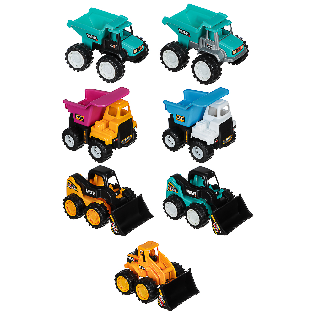 ИГРОЛЕНД Спецтехника игрушечная, пластик, 20х15х13 см, 4 дизайна, для детей 3+, арт.№ 292-467