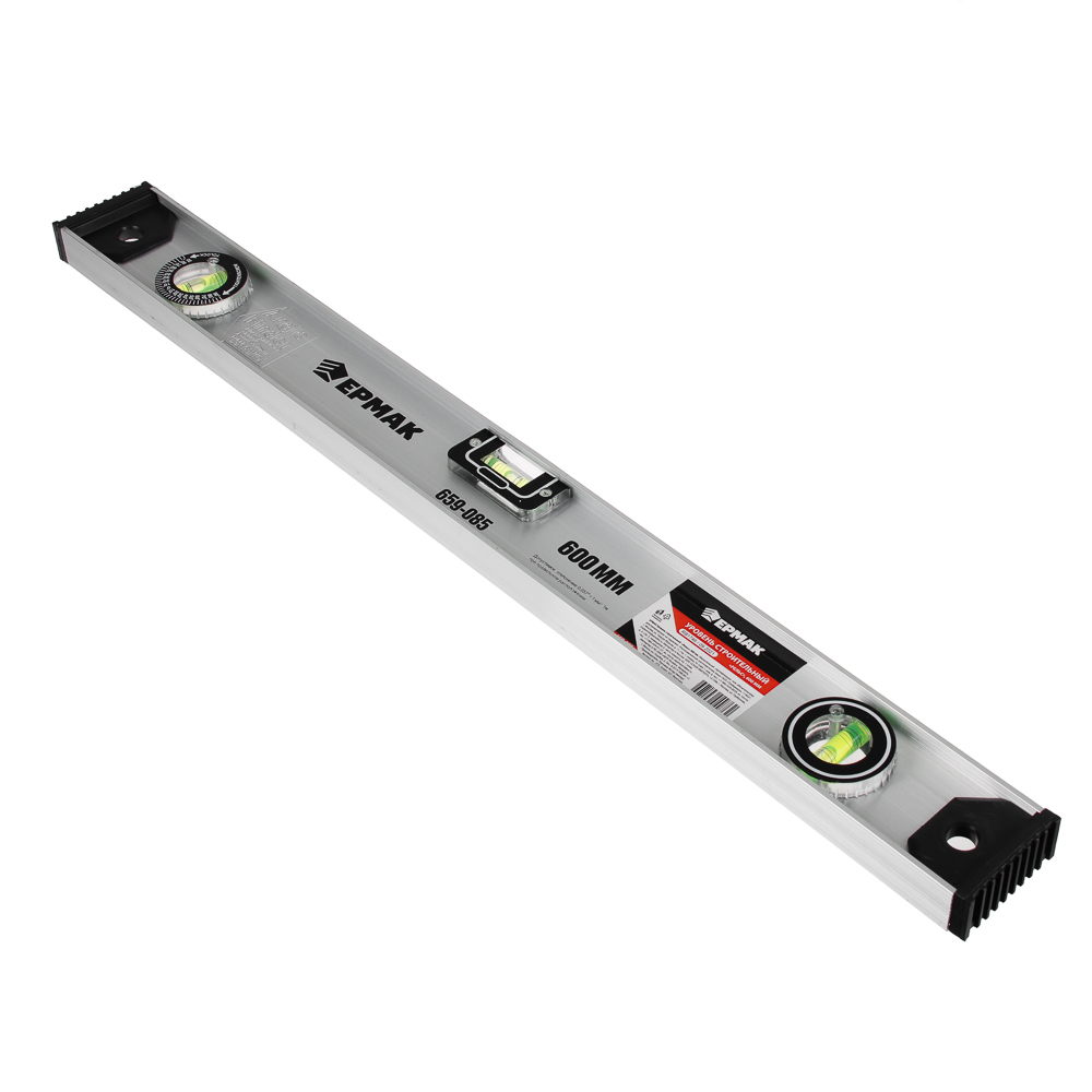 ЕРМАК Уровень строительный "Рельс", 600 мм, арт.№ 659-085