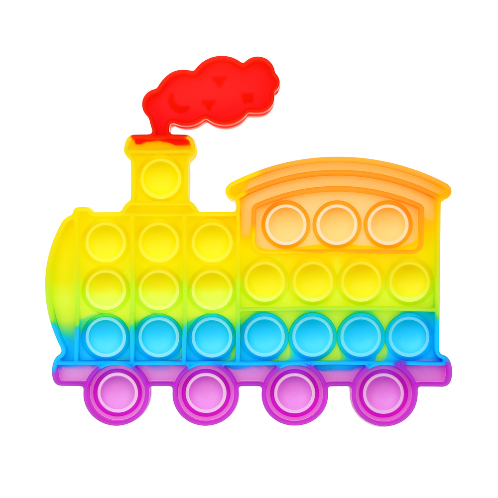 ИГРОЛЕНД Антистресс-головоломка POPIT, силикон, 12-17см, 6 дизайнов, арт.№ 214-039