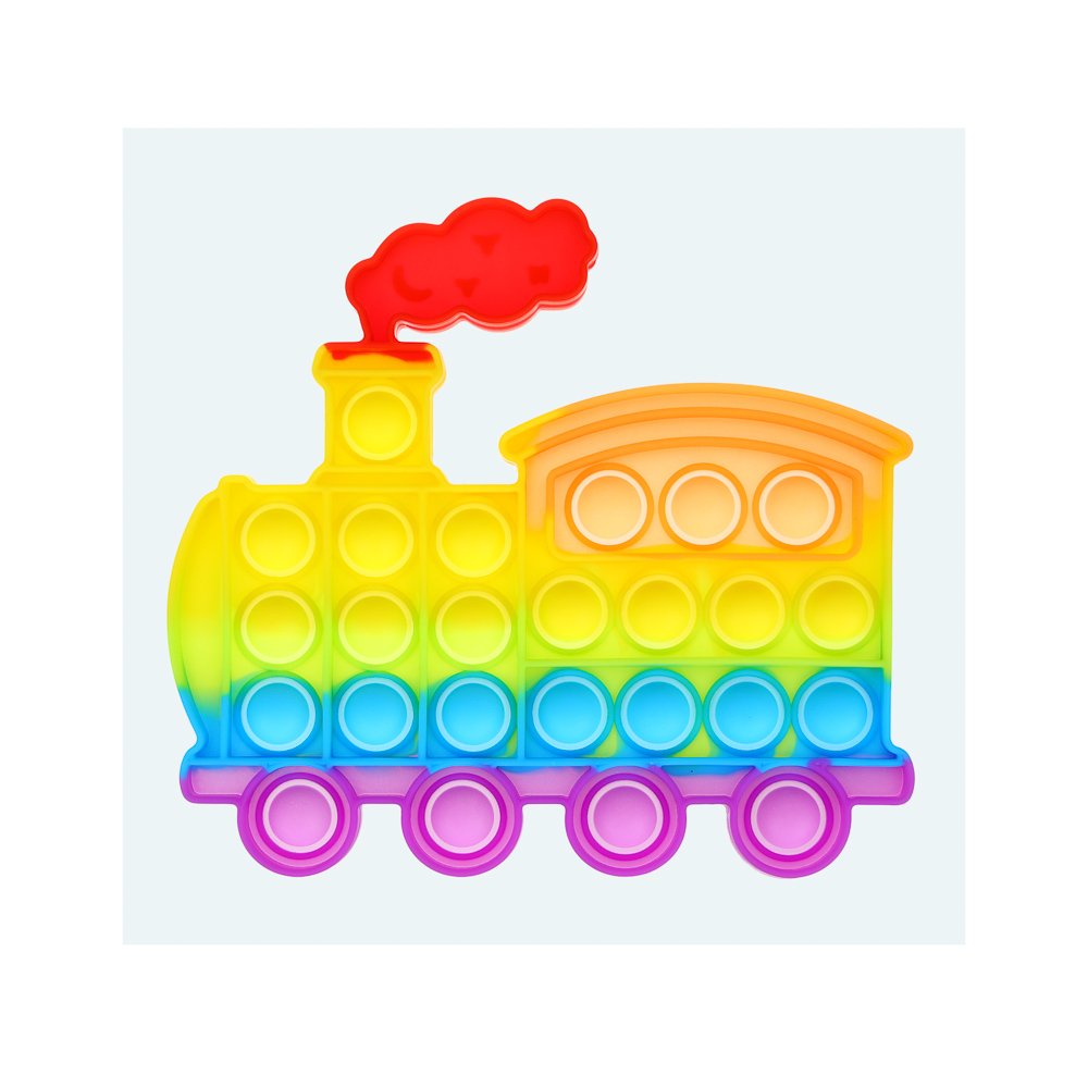 ИГРОЛЕНД Антистресс-головоломка POPIT, силикон, 12-17см, 6 дизайнов, арт.№ 214-039