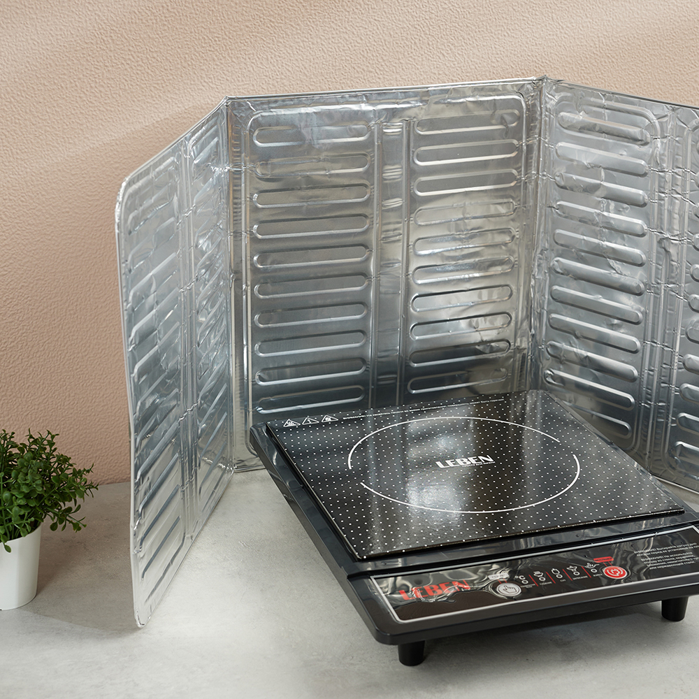 Экран защитный от брызг тм VETTA, 32,5х84см, алюминий, арт.№ 438-209