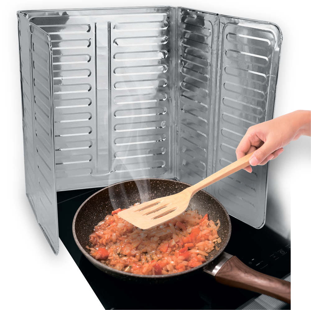 Экран защитный от брызг тм VETTA, 32,5х84см, алюминий, арт.№ 438-209