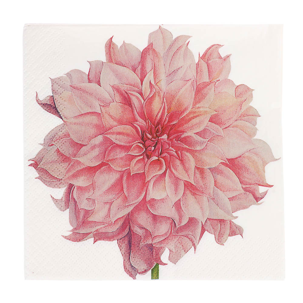 Салфетки бумажные Gratias Лотос/Георгин/Пионы/Зеленый, 3сл, 33см, 20л, арт.№ 912-027