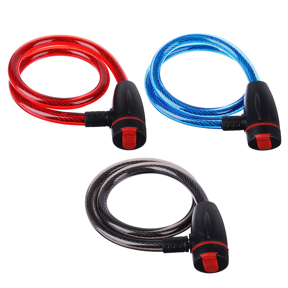 VETTA Замок велосипедный противоугонный тросовый 12x800мм, металл, пластик, 3 цвета, 187, арт.№ 468-048