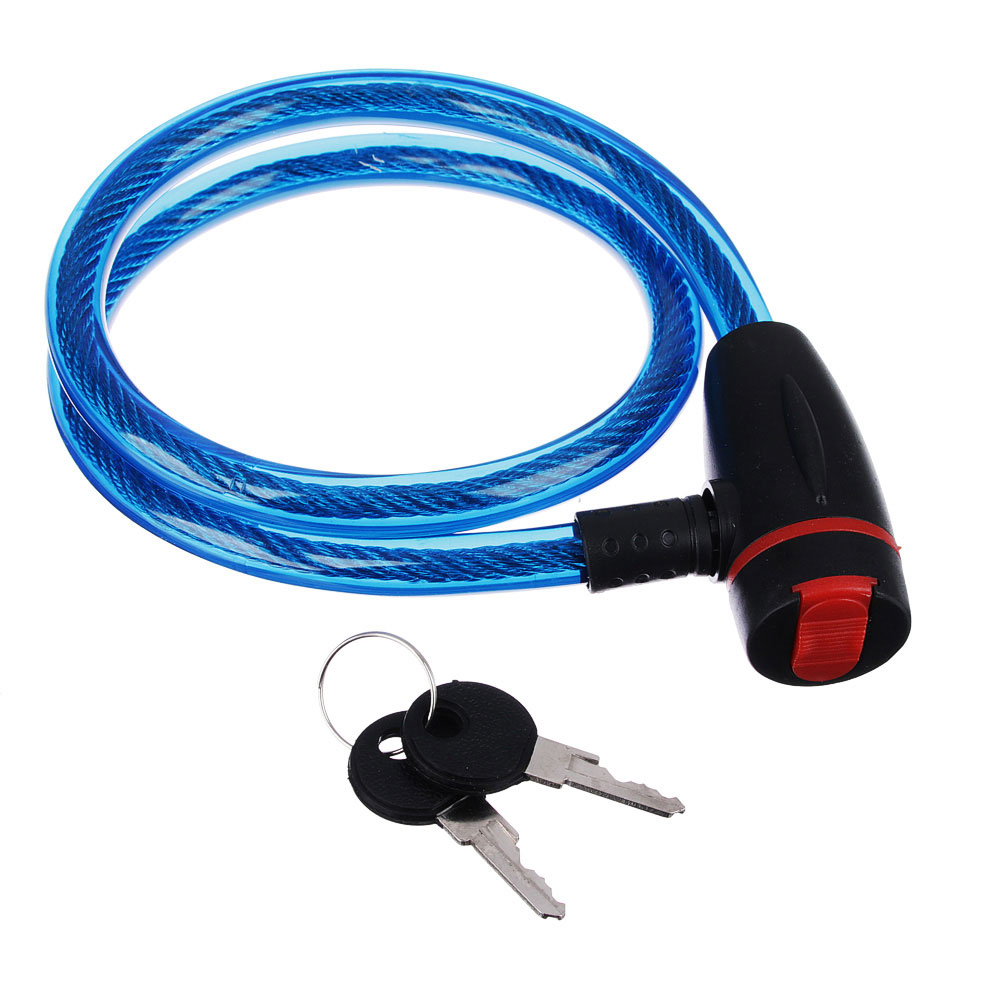 VETTA Замок велосипедный противоугонный тросовый 12x800мм, металл, пластик, 3 цвета, 187, арт.№ 468-048
