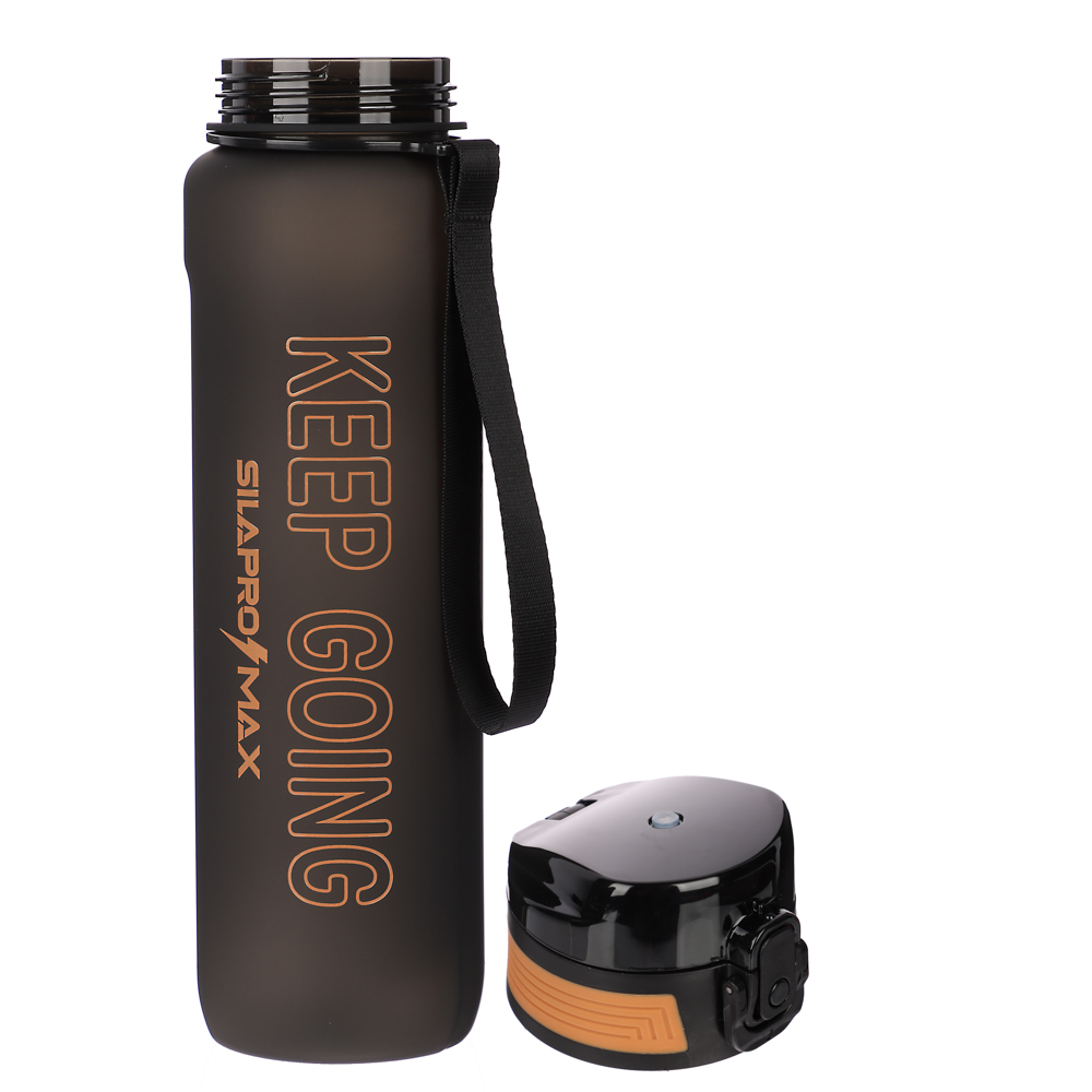 SILAPRO MAX Бутылка спортивная с замком, BLACK, 900мл, PC, арт.№ 088-040