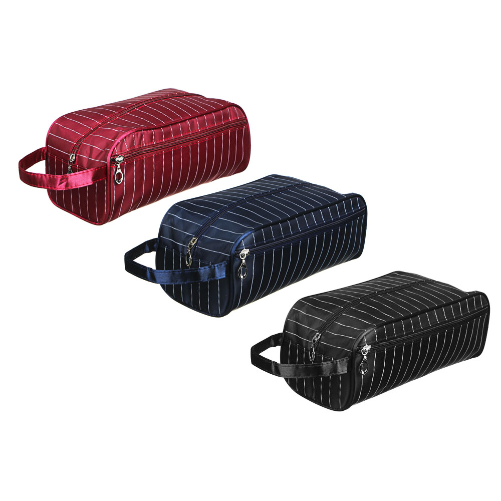 Несессер дорожный тм ЮL Полоска,100% полиэстер, 28х12х14см, 3 цвета, арт.№ 310-209