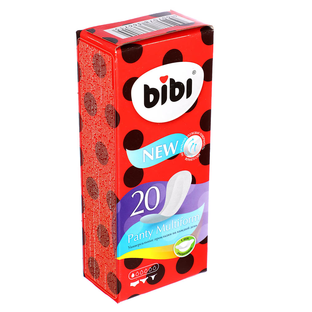 Прокладки ежедневные BiBi мультиформ, к/у, 20 шт., арт.№ 939-026