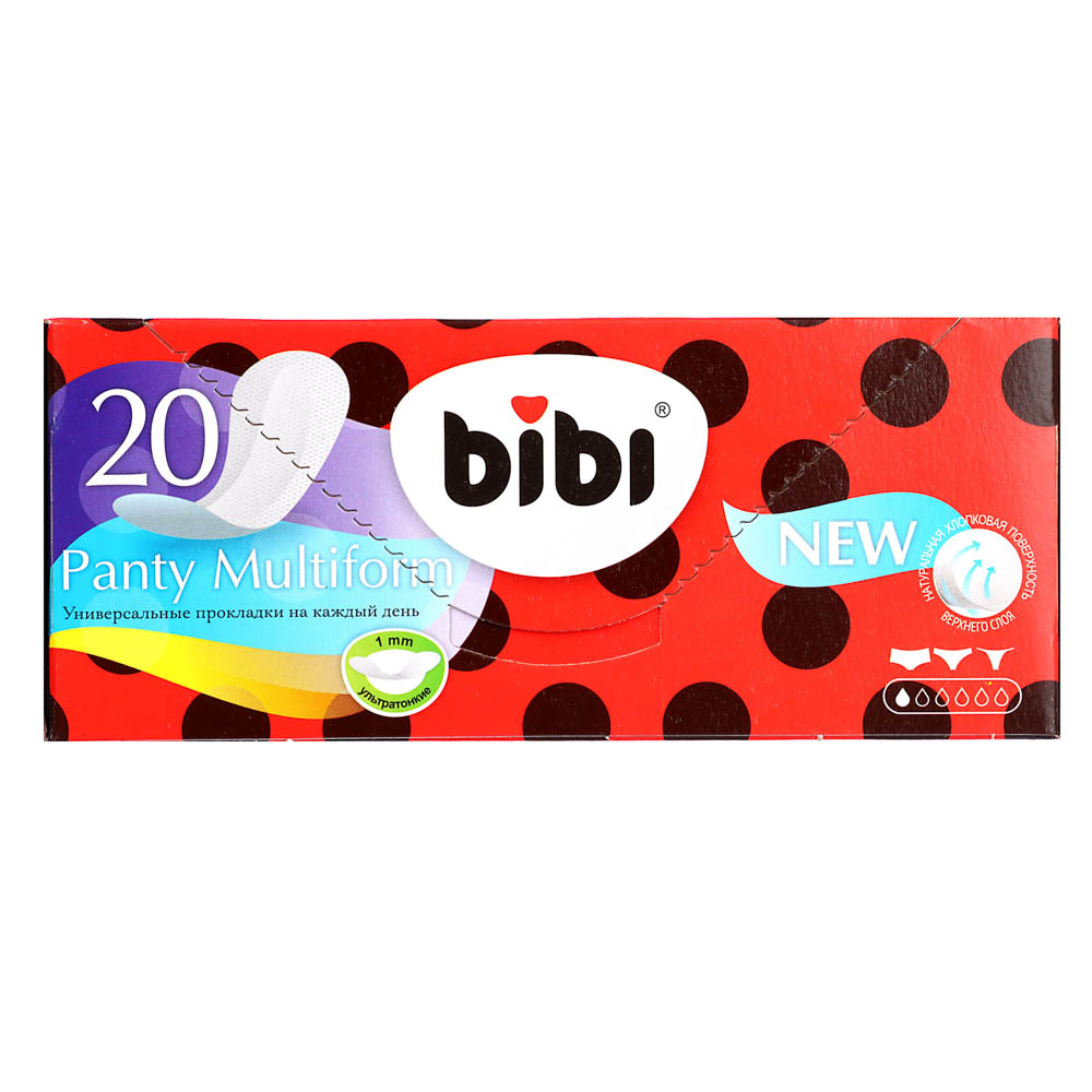 Прокладки ежедневные BiBi мультиформ, к/у, 20 шт., арт.№ 939-026