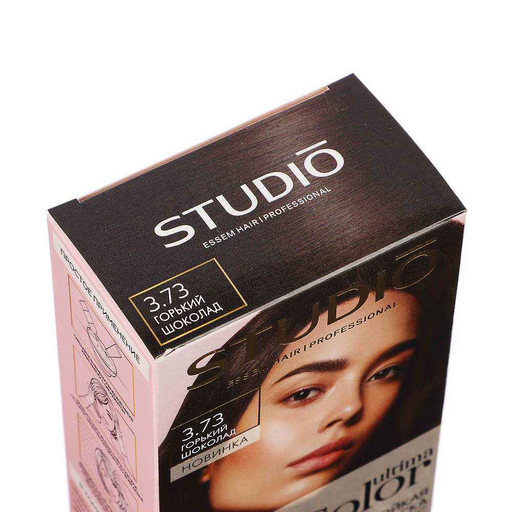 Краска для волос STUDIO Ultima Color 3.73 Горький шоколад,100мл, арт.№ 972-056