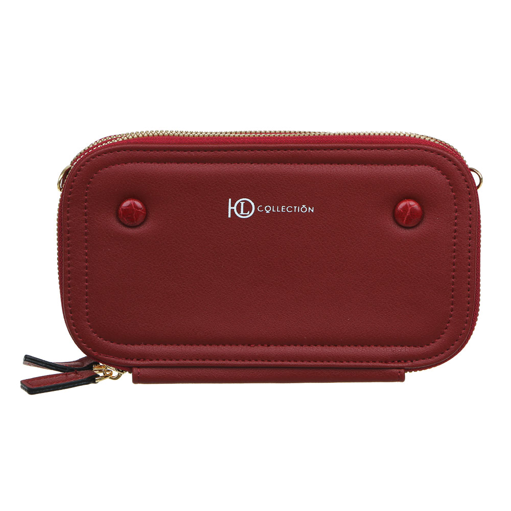 ЮL Кошелек-сумочка на длинном ремне, ПУ, 19,5х10,5см, 4 цвета, КК21-16, арт.№ 303-918