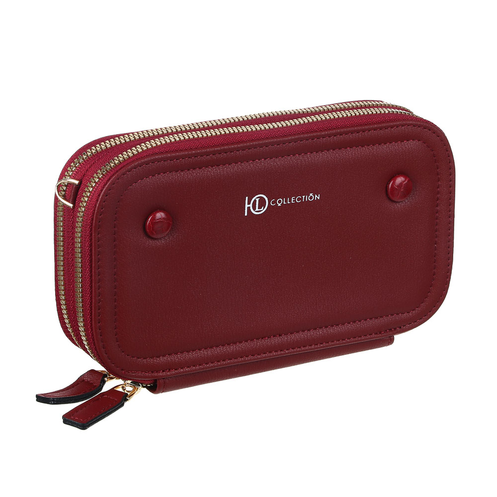 ЮL Кошелек-сумочка на длинном ремне, ПУ, 19,5х10,5см, 4 цвета, КК21-16, арт.№ 303-918