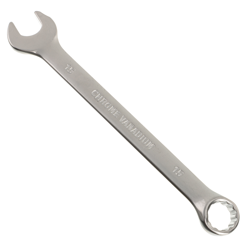 ЕРМАК Ключ рожково-накидной, 15мм, матовый CRV, арт.№ 736-149