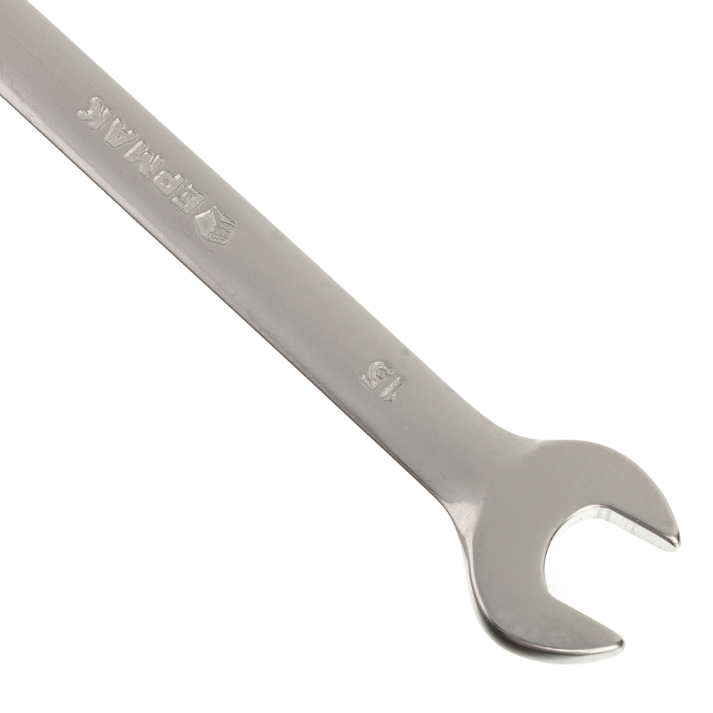 ЕРМАК Ключ рожково-накидной, 15мм, матовый CRV, арт.№ 736-149