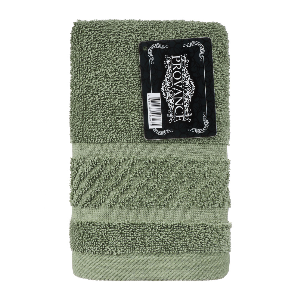 PROVANCE Виана Полотенце махровое, 100% хлопок, 30х70см, зеленый, арт.№ 484-025