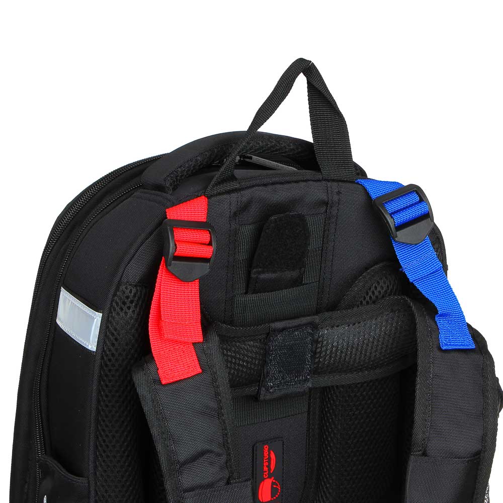 BY ПЕРЕСВЕТ Рюкзак шк.жесткий 38х28х15см, 2 отд.,2карм.,эргон.спинка, лямки рег.по росту, ПЭ, арт.№ 254-453