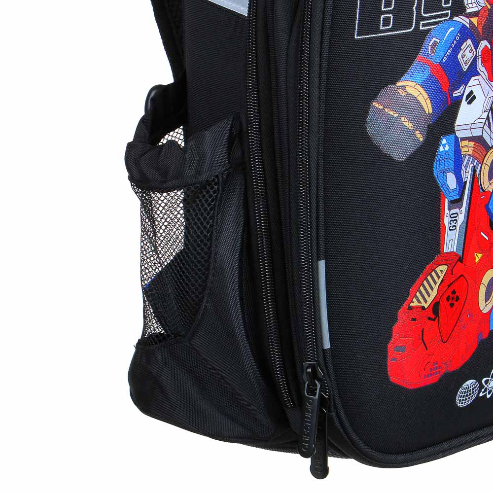 BY ПЕРЕСВЕТ Рюкзак шк.жесткий 38х28х15см, 2 отд.,2карм.,эргон.спинка, лямки рег.по росту, ПЭ, арт.№ 254-453