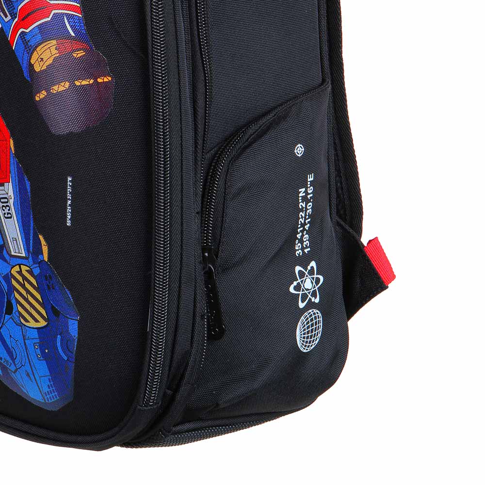 BY ПЕРЕСВЕТ Рюкзак шк.жесткий 38х28х15см, 2 отд.,2карм.,эргон.спинка, лямки рег.по росту, ПЭ, арт.№ 254-453