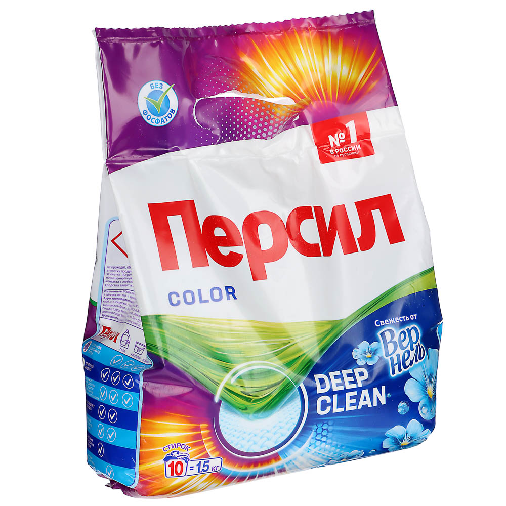 Стиральный порошок ПЕРСИЛ Color для цветного белья,п/э, 1,5 кг, арт.№ 958-146