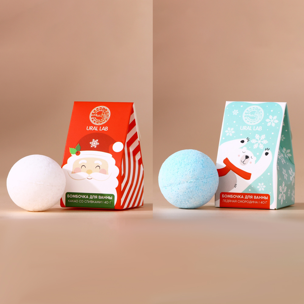 Бомбочка для ванны URAL LAB МИКС, 40г, арт.№ 953-076