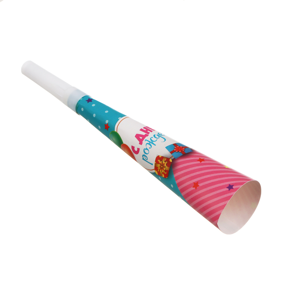 Набор праздничных гудков тм Fntastic, 6шт, 20,5х3,5см, бумага, пластик, 2 вида, арт.№ 585-015