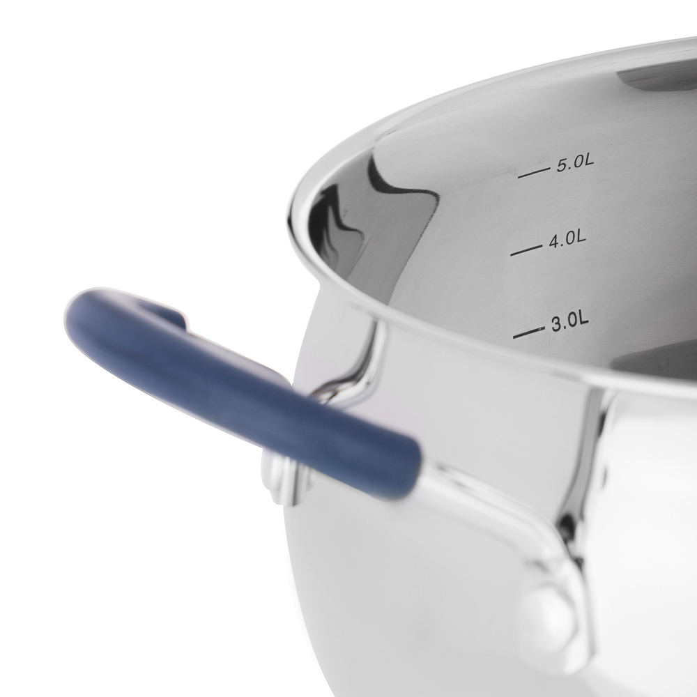 SATOSHI Альба Кастрюля 24х13,5 см, объем 6,5 л, со стеклянной крышкой, индукция, арт.№ 822-273