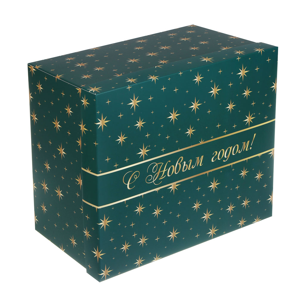 Коробка складная, 31,2x25,6x16,1 см, бумага, 5 дизайнов, арт.№ 207-231