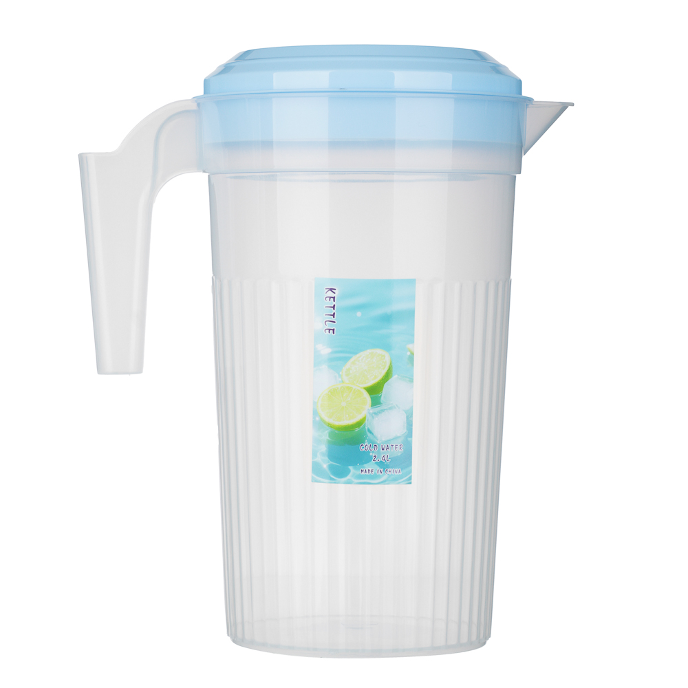 Кувшин для воды, пластик, Лайм, 2400мл, 20.5x24см, 2 цвета, арт.№ 861-533