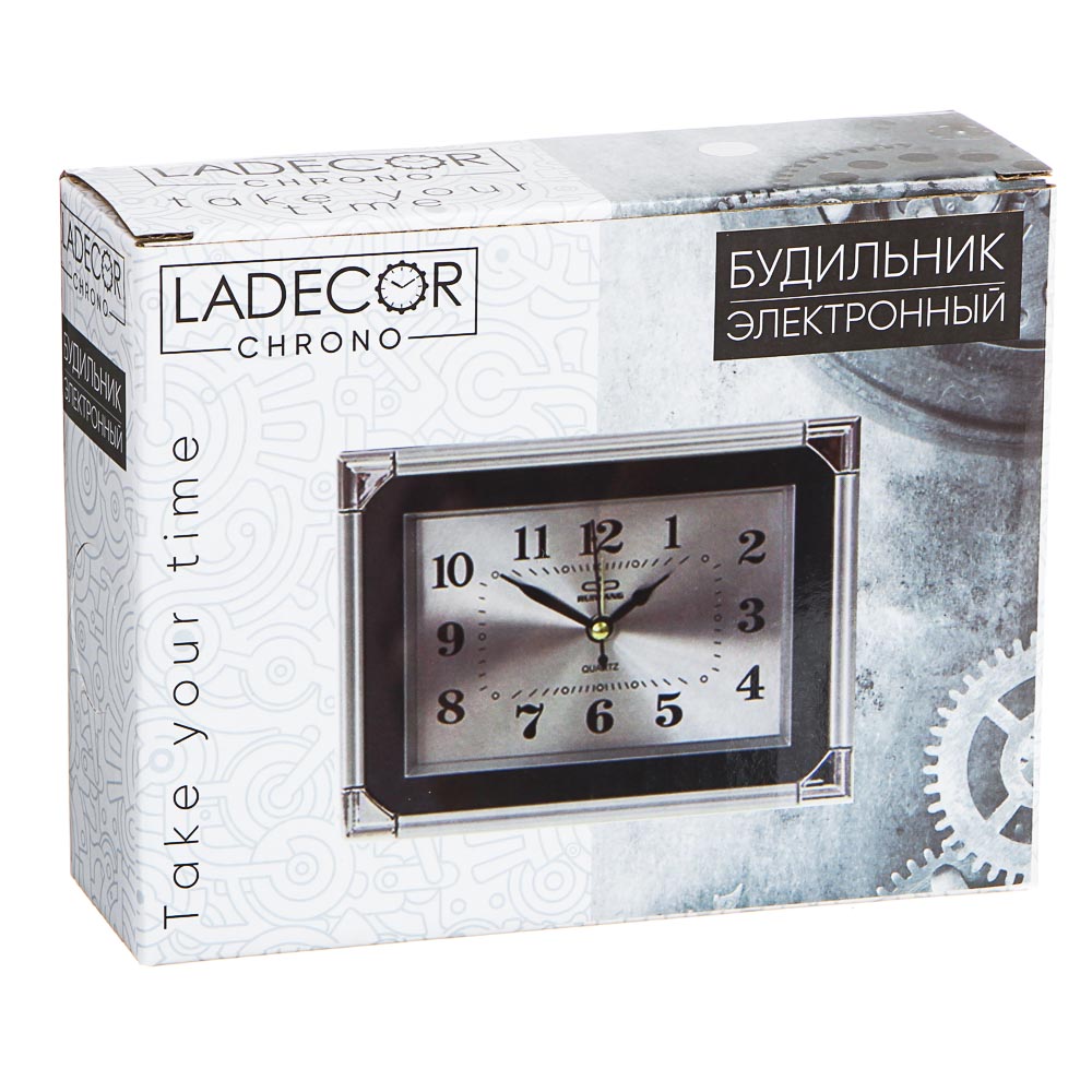 LADECOR CHRONO Будильник электронный, 11,7х15,7см, 1xАА, пластик, 4 цвета, арт.№ 581-440