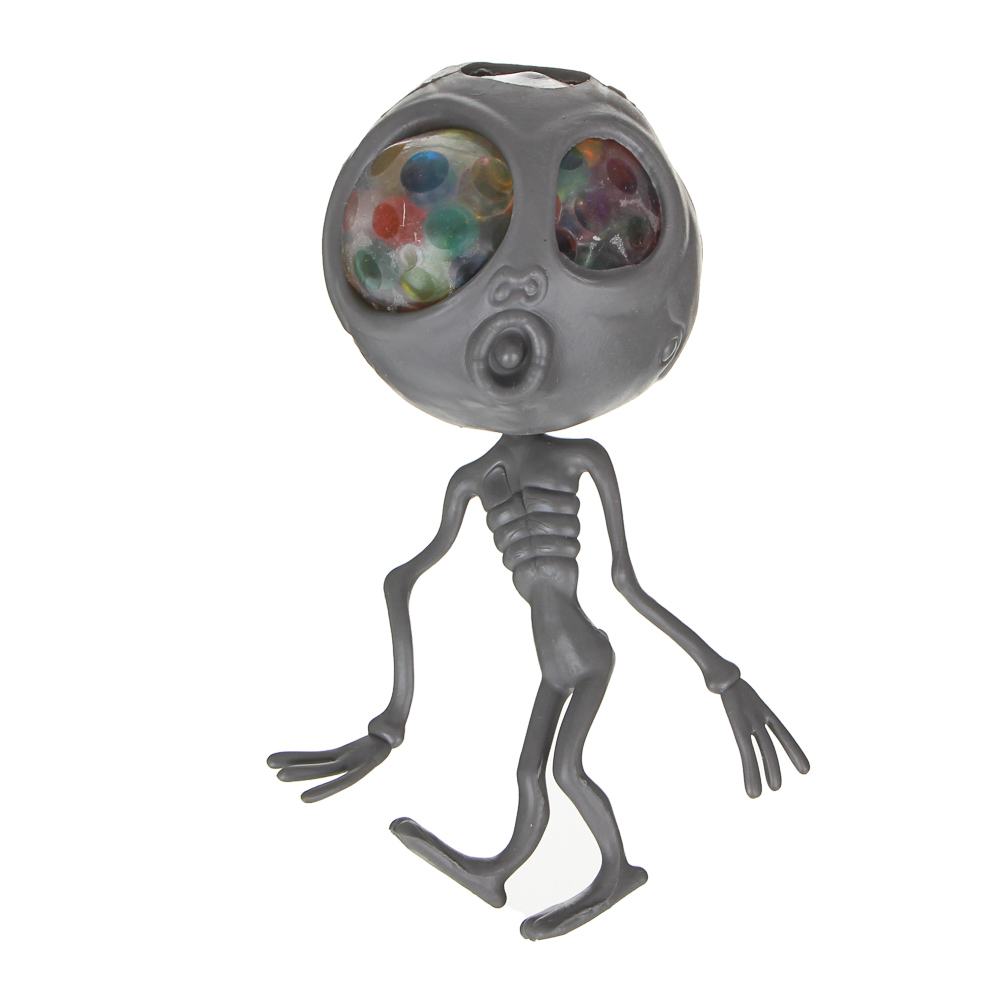 LASTIKS Мялка в виде пришельца, резина, 15см, 3 дизайна, арт.№ 297-048