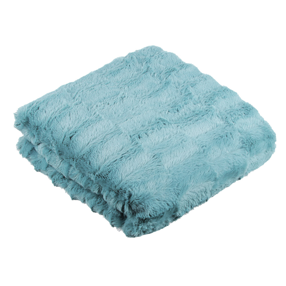 PROVANCE Мятный Латте Плед меховой 180х200см, 100% полиэстер, арт.№ 488-036