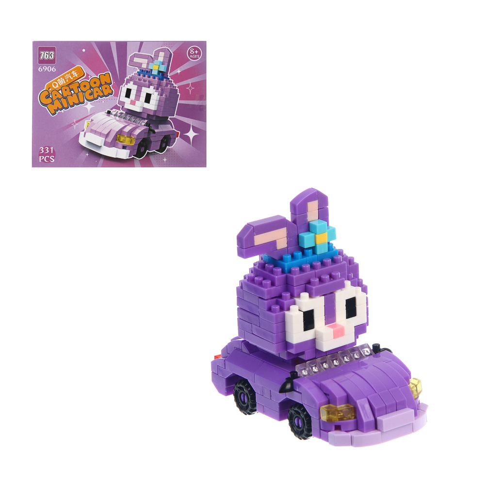 ИГРОЛЕНД Конструктор "Мультяшинки", 16,5х4,8х12 см, ABS, 6 видов, арт.№ 858-082