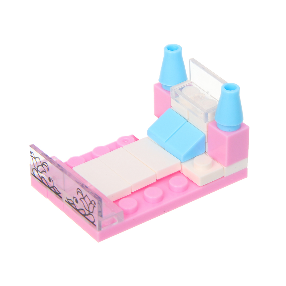 ИГРОЛЕНД Конструктор "Домик мечты", 13х3х7,5 см, ABS, 6 видов, арт.№ 858-083