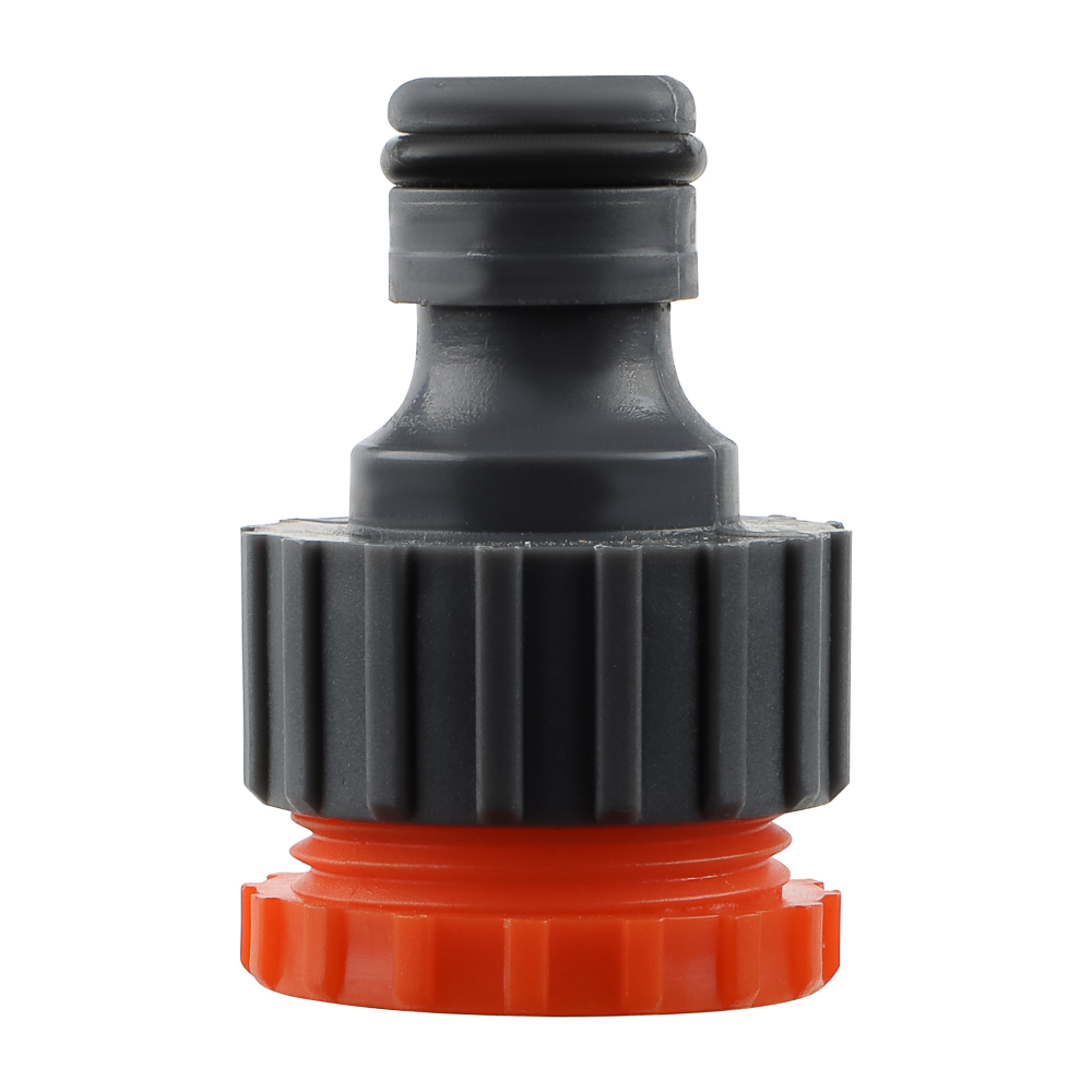 INBLOOM Штуцер резьбовой для крана с внешней резьбой, переходник d1/2" -3/4", пластик, арт.№ 160-023