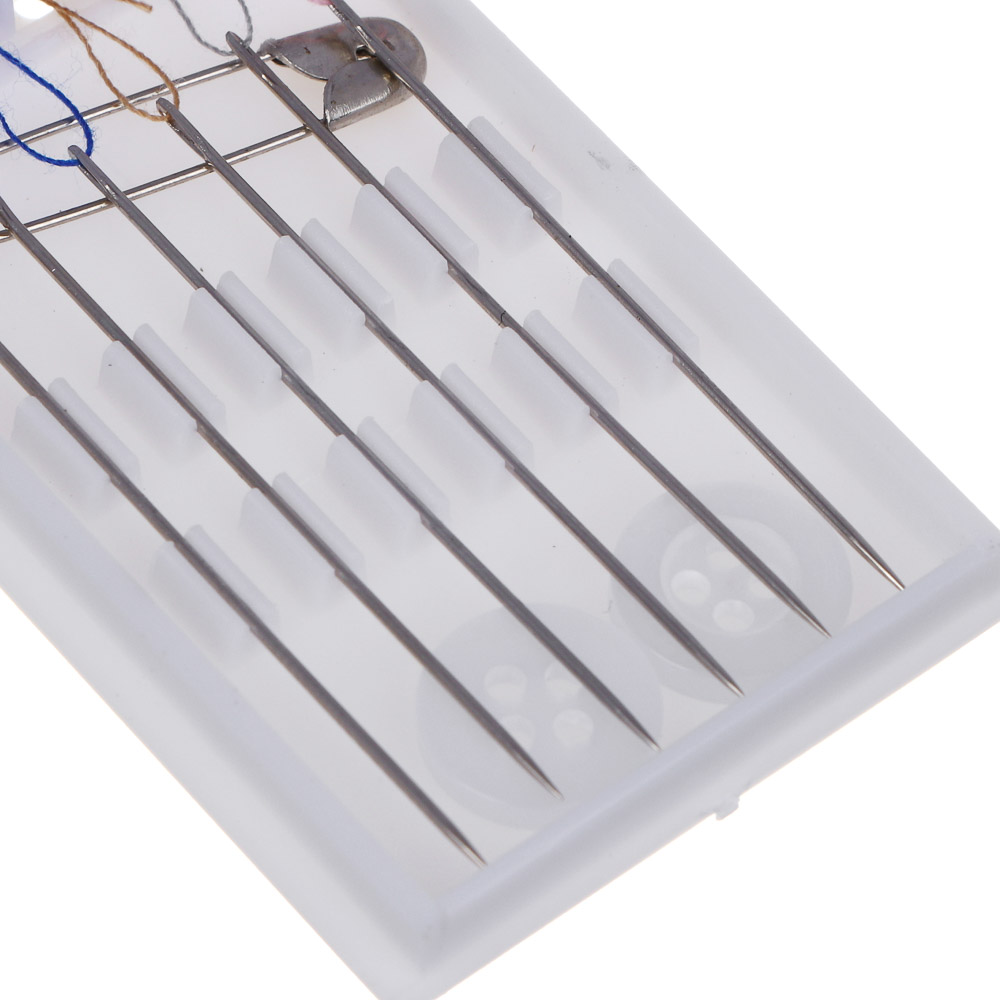 Набор швейный дорожный 15 пр., 7,5х3,5см, металл, пластик, арт.№ 308-375