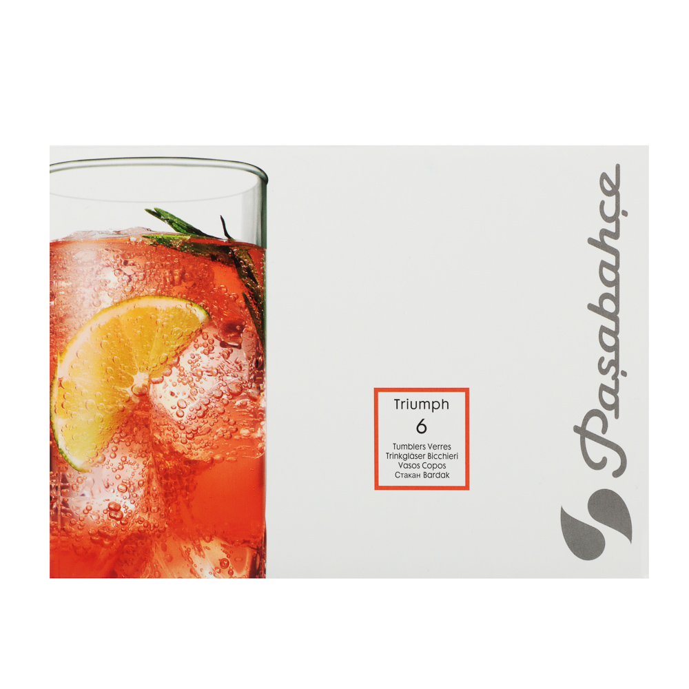 PASABAHCE Триумф Набор стаканов высоких 6 шт 290 мл, стекло, арт.№ 878-578