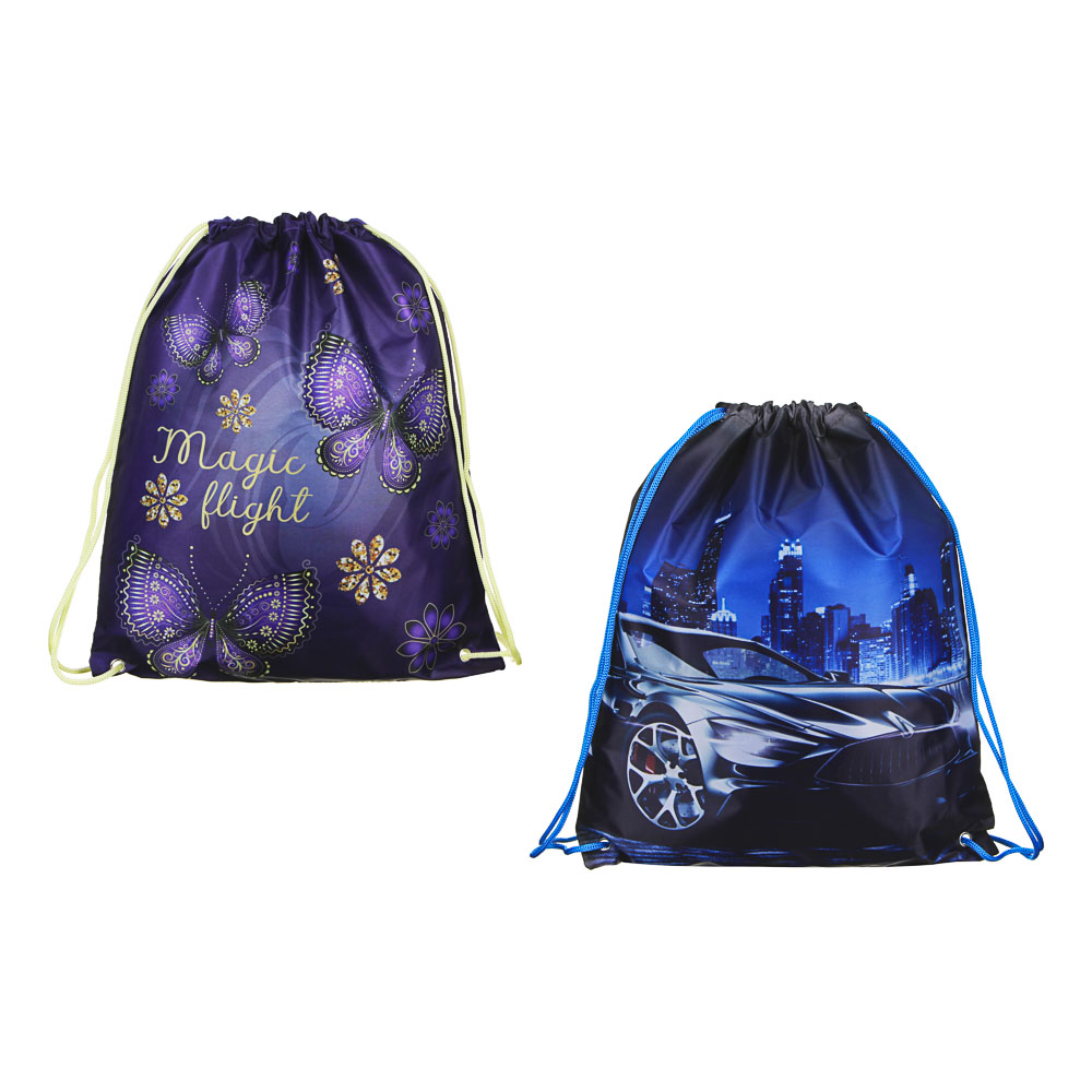 Урбан Авто / Рейнбоу Винг Мешок для сменной обуви на завязках, 34,8x41,5см, полиэстер, арт.№ 233-059