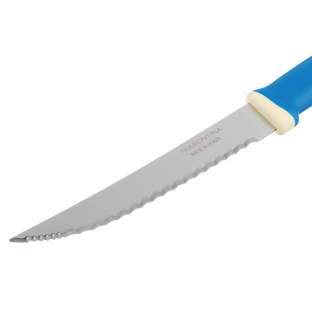 Tramontina Felice Нож для мяса с микрозубчатым лезвием 12.7см, карт.блистер, цена за 2шт, 23494/215, арт.№ 871-586