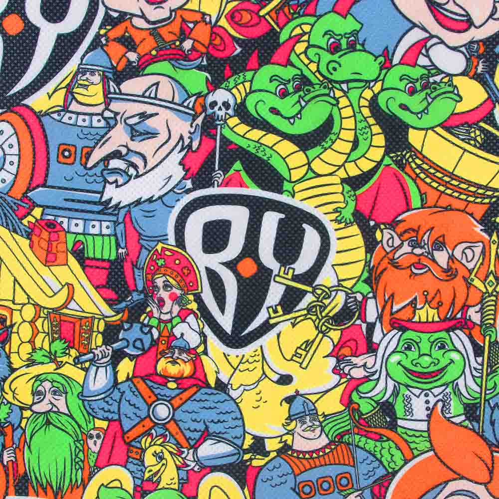 BY В ГОСТЯХ У СКАЗКИ Кофр для крупных вещей с окном на молнии, 60х40х25см, 3 ручки, спанбонд, 2 диз., арт.№ 457-574