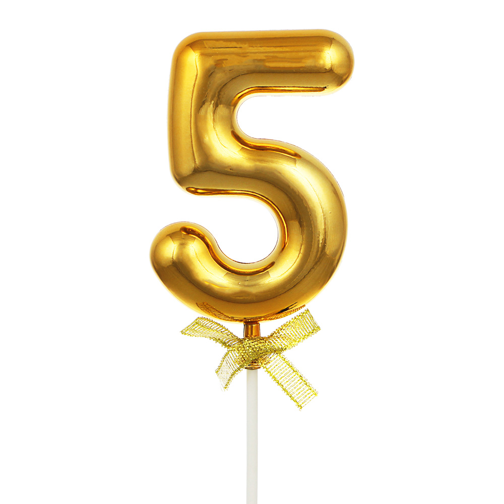 FNtastic Декор для торта в виде цифры 0-9, 21см, пластик, бумага, 10 дизайнов, арт.№ 530-234