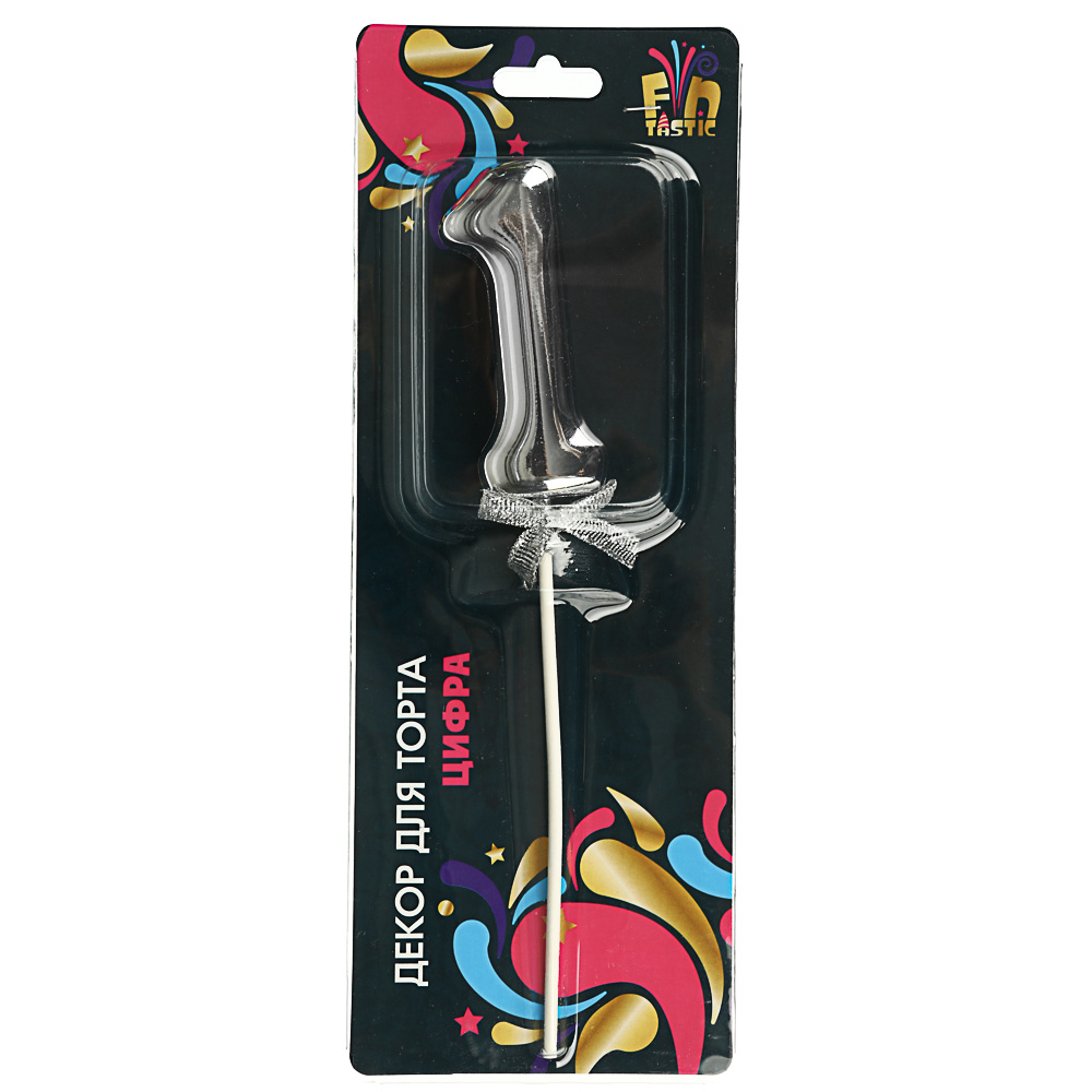 FNtastic Декор для торта в виде цифры 0-9, 21см, пластик, бумага, 10 дизайнов, арт.№ 530-234